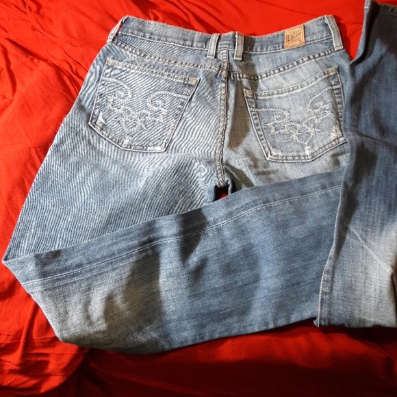 Lucky Brand Classic Rider bootcut distressed - Picture 4 of 4